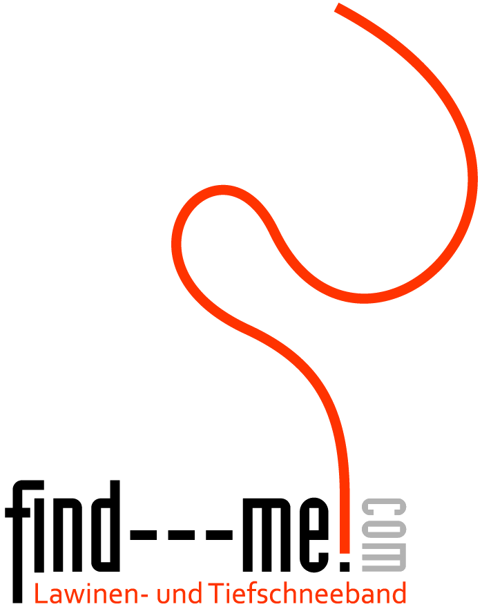 find---me! Logo Lawinen und Tiefschneeband